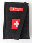 Handyhülle Filz Schwarz mit Schweizerkreuz